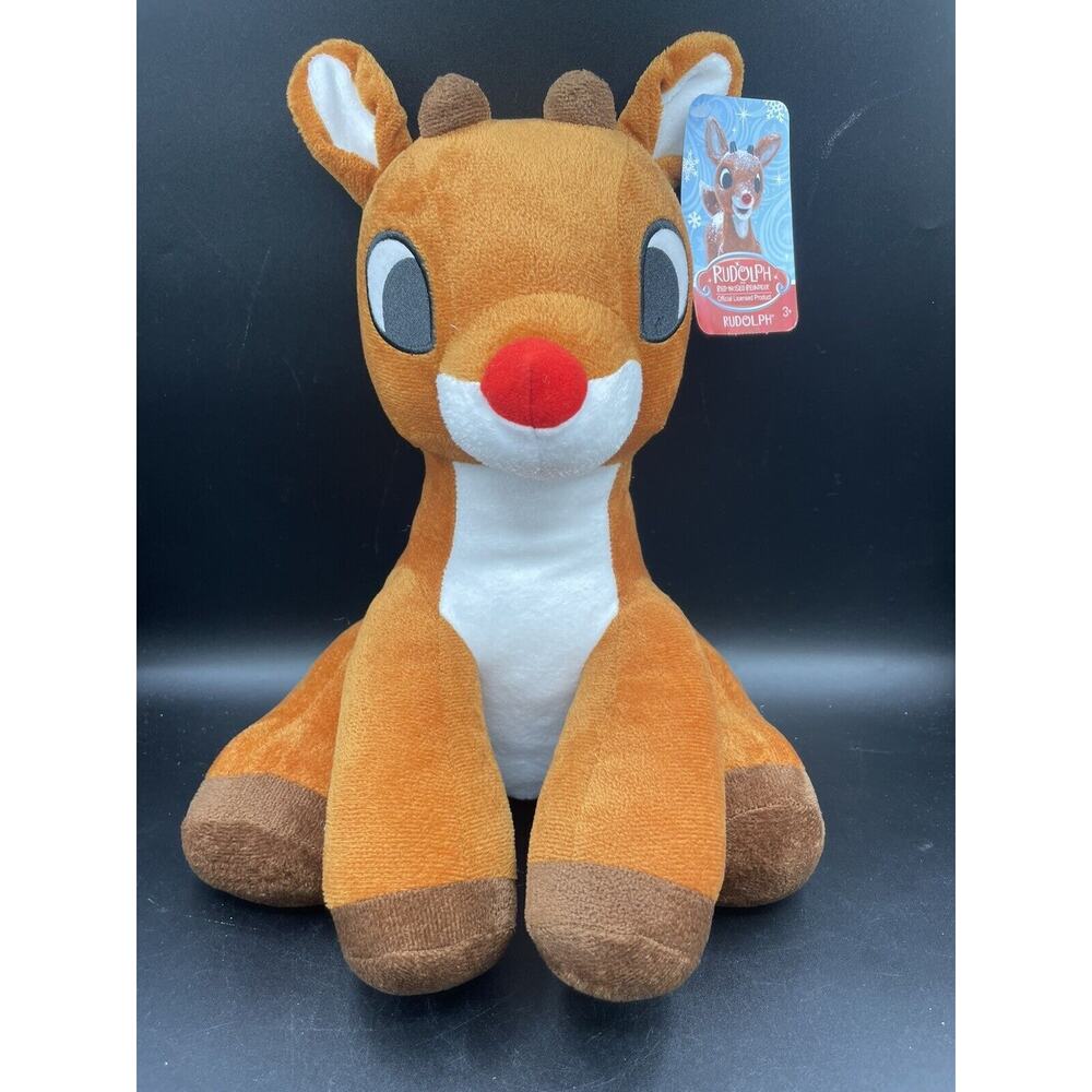 Rudolph The Red Nosed Reindeer 13.5 Inch Plush NWT Just Play